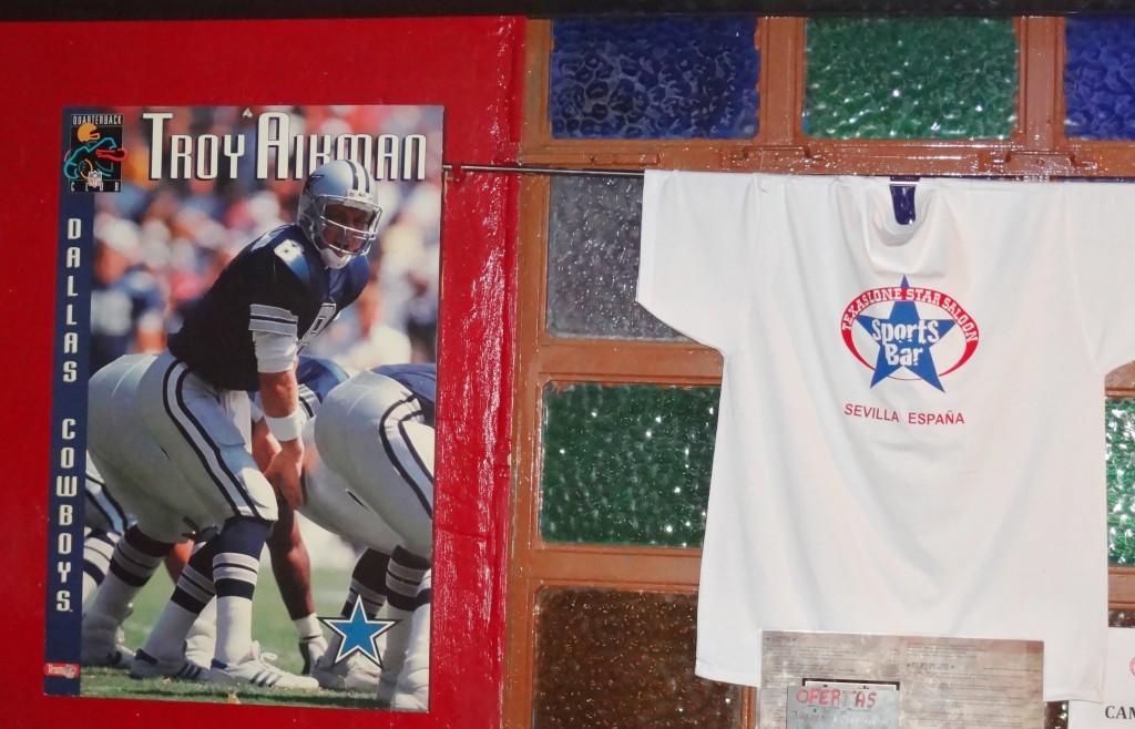 Troy Aikman inspired bar in Sevilla, Spain