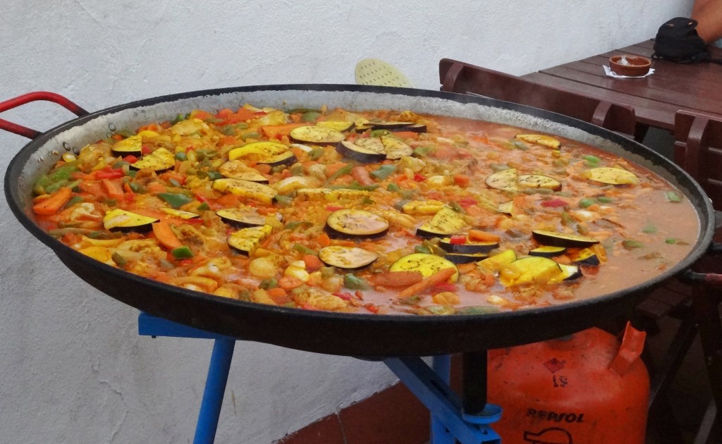 Paella dish in Granada, Spain