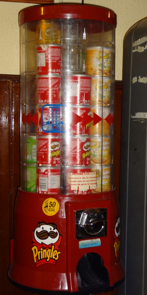 Pringles Machine in Bar in Spain
