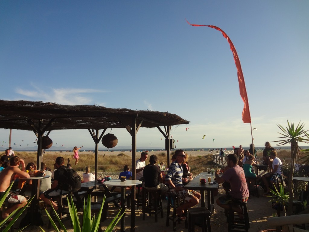 Great sunset bar in Tarifa for kiteboarders