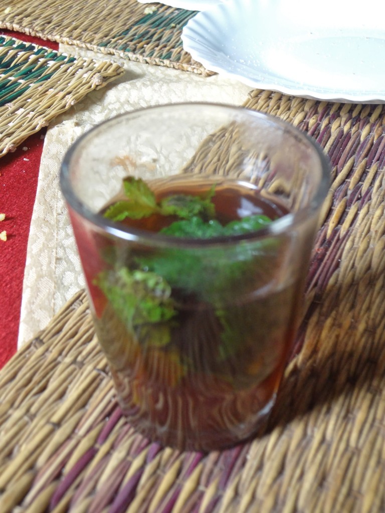 Authentic mint tea in Morocco