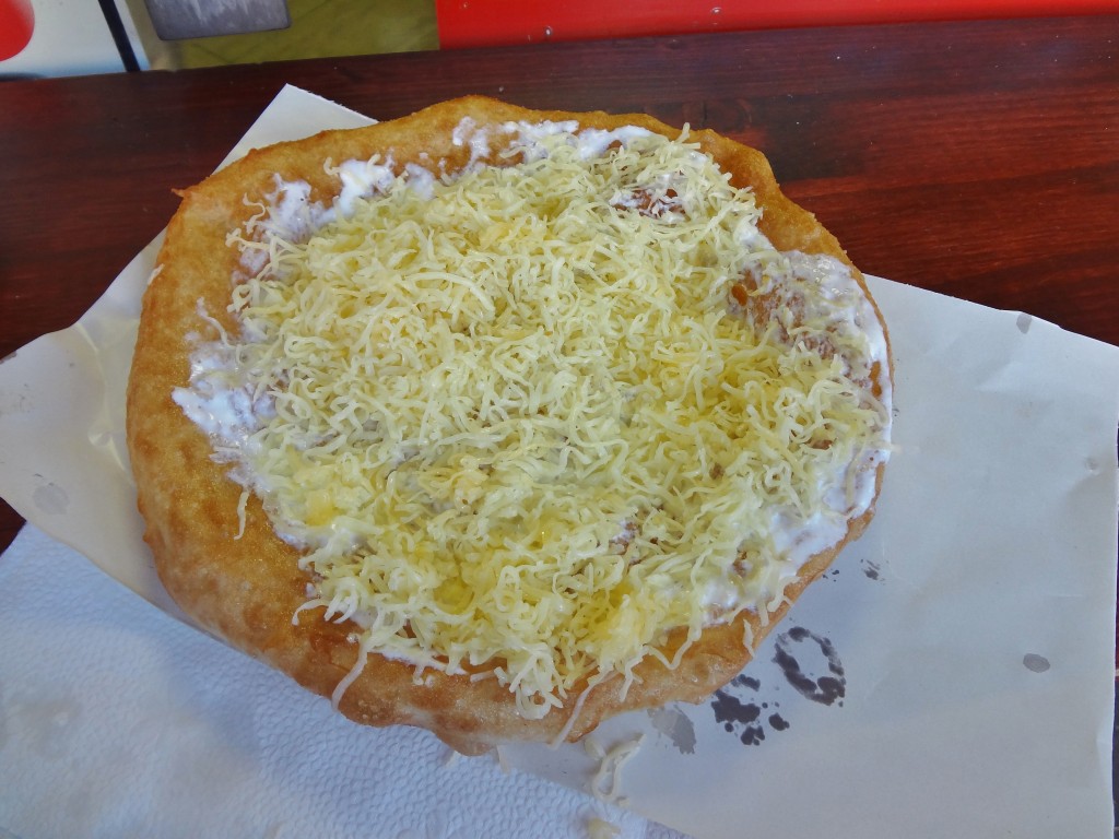 Langos food in Budapest