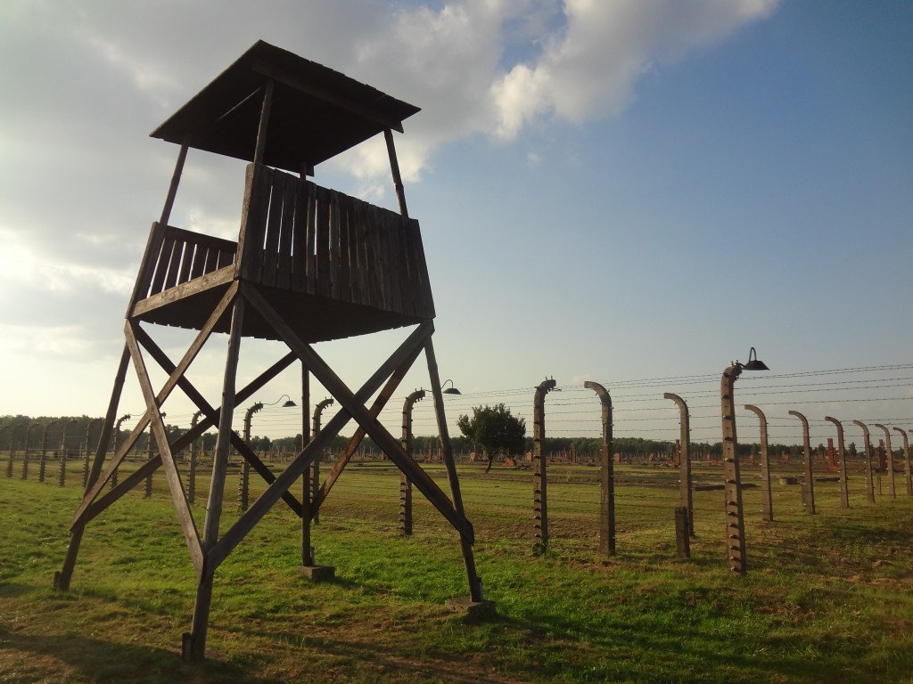 Guard tower at Birkenau