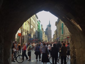 Traveling in Krakow - Old town center