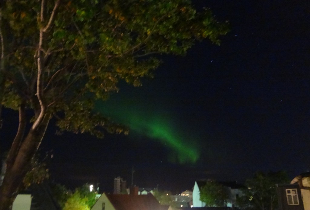 Northern lights in the northern most city in the world