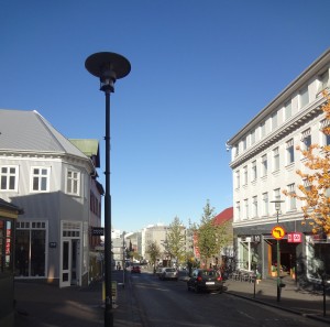 Street-scape in downtown Reykjavik