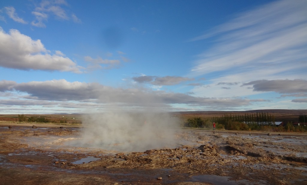 Strokkur on the golden circle tour