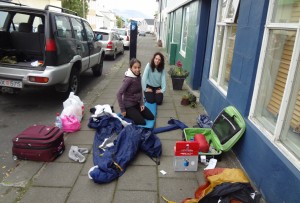 Our friends finishing their Ring Road trip 