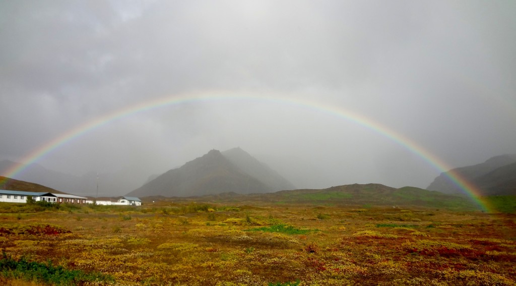 The many rainbows along the Ring Road Iceland trip