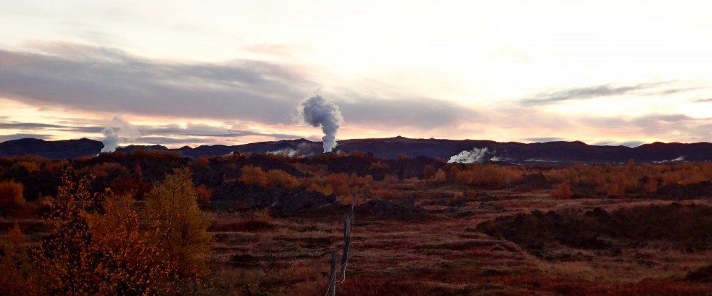 Sunrise over Mývatn Iceland