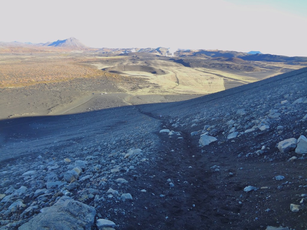 Path up Hverfell crater 