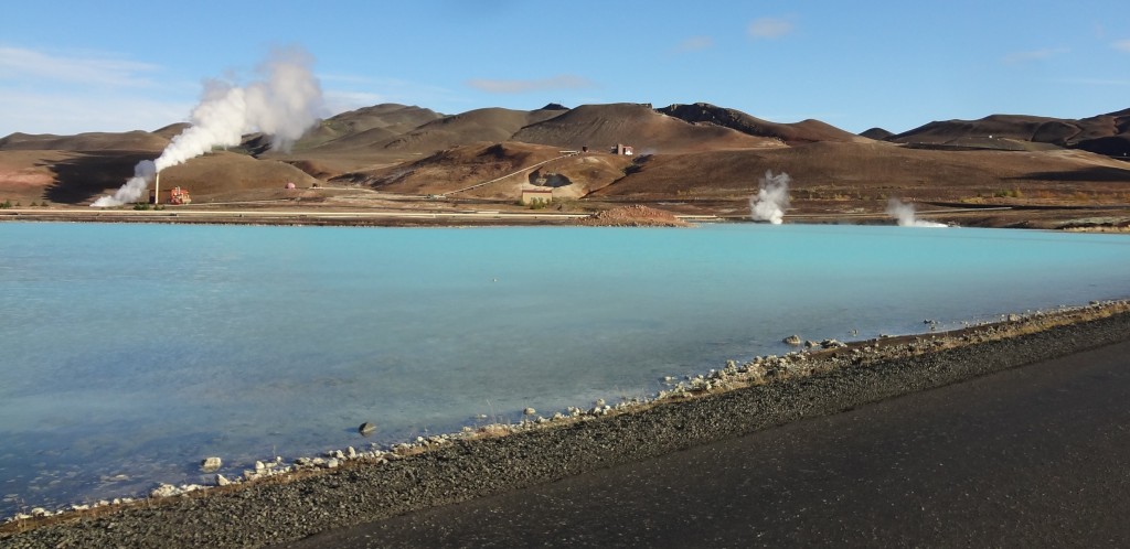 A geothermal energy plant