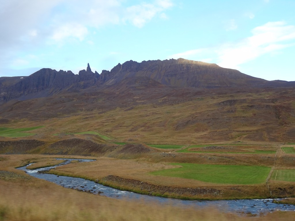 On the drive back on the ring road to Reykjavik