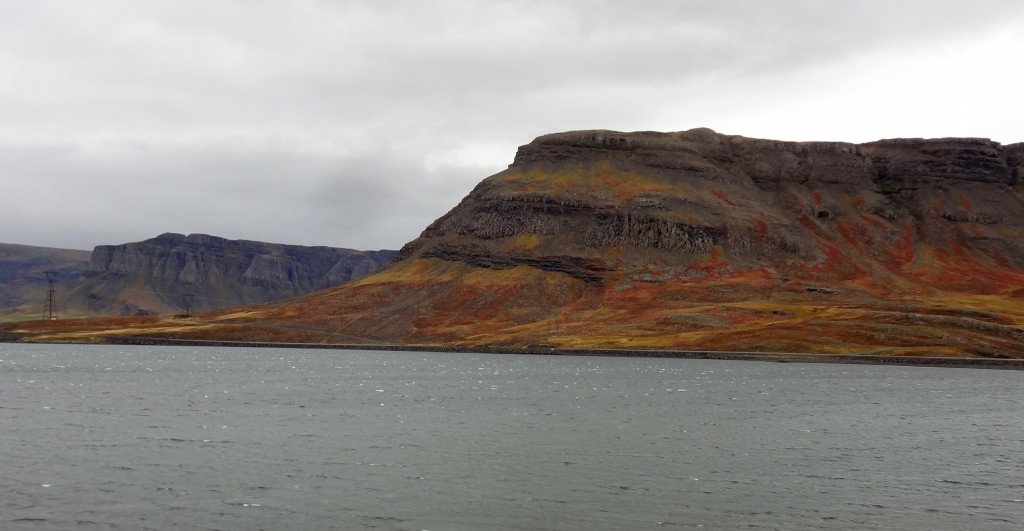 On the drive back on the ring road to Reykjavik