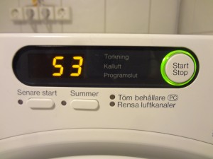 Washing machine in my hostel - Stockholm
