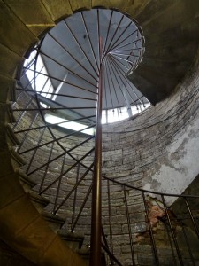 Stairs up to St. Isaac's overlook...