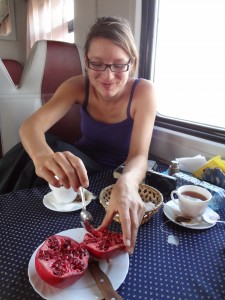 Train food on the Trans-Mongolian trip