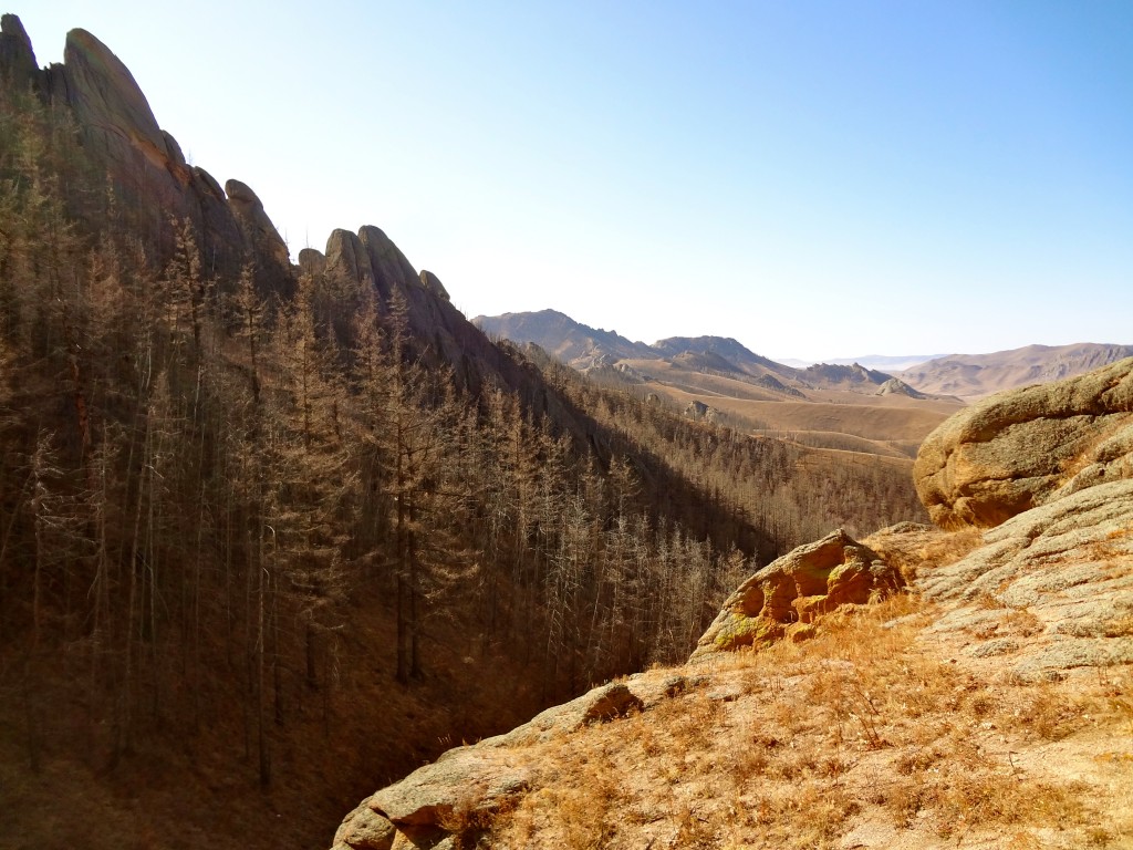 Backpacking in Mongolia at Terelj National Park