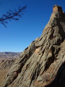 Backpacking in Mongolia at Terelj National Park