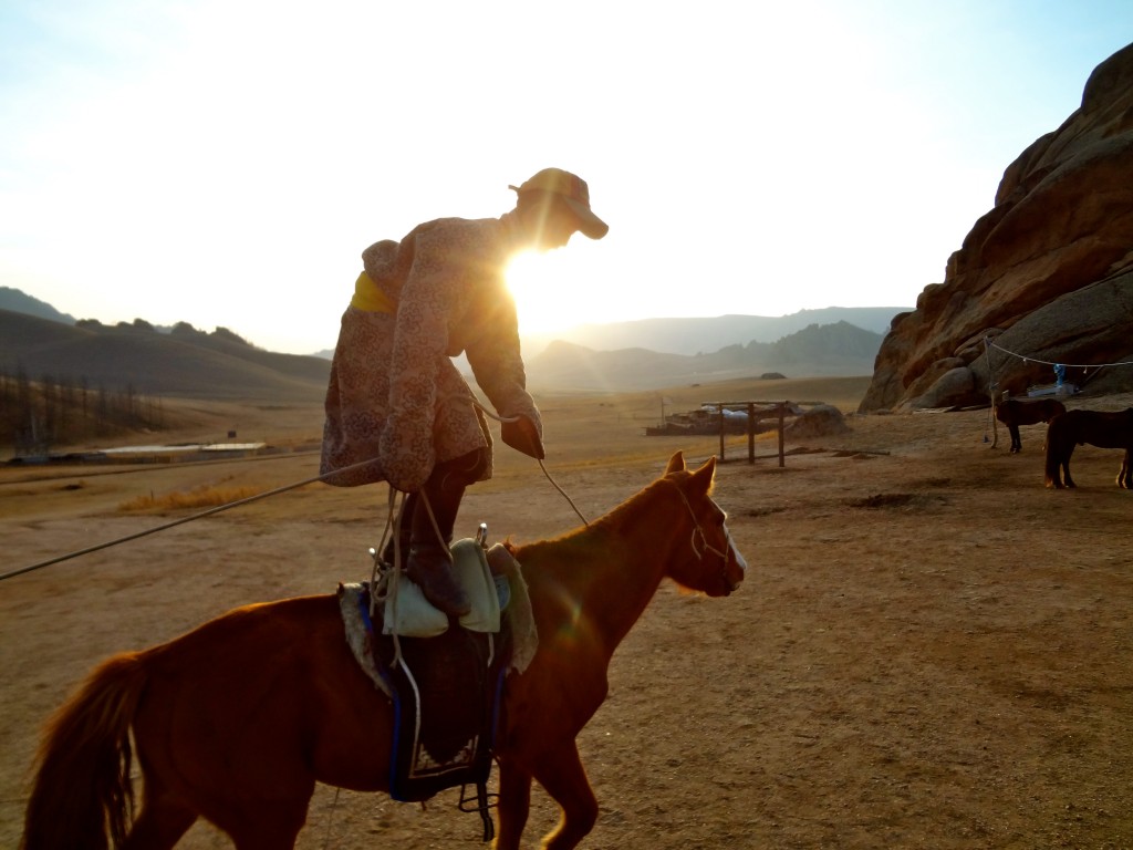 Backpacking in Mongolia at Terelj National Park