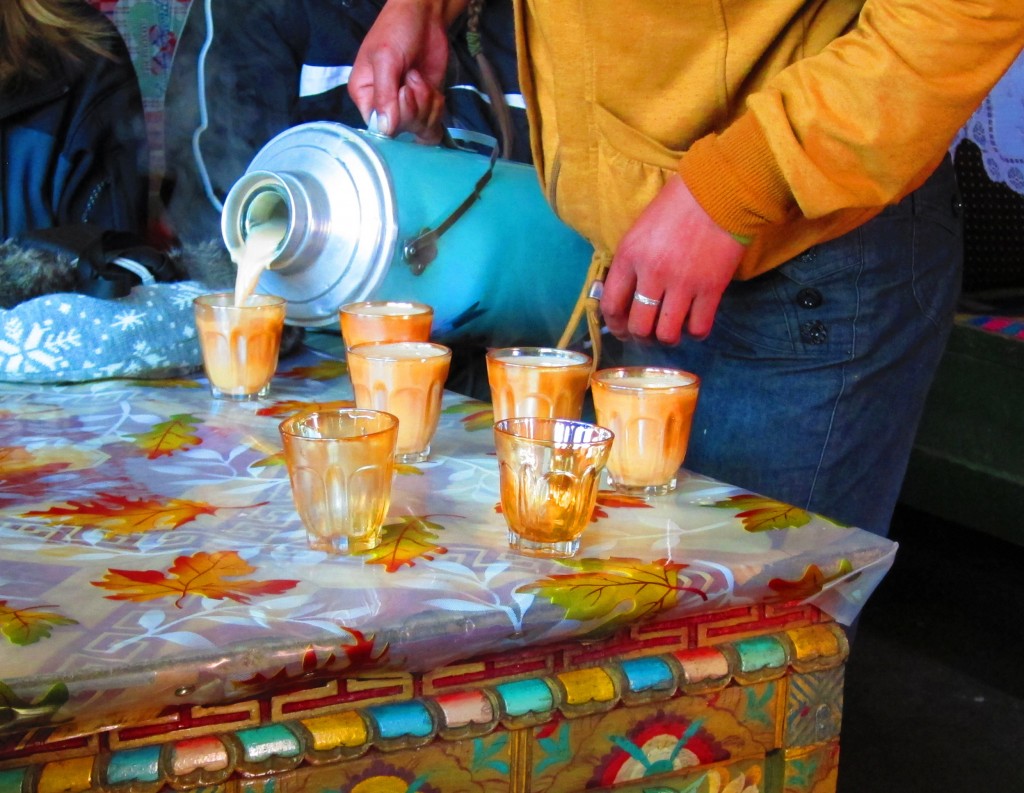 Broken Down on a Tibet Road - Yak tea