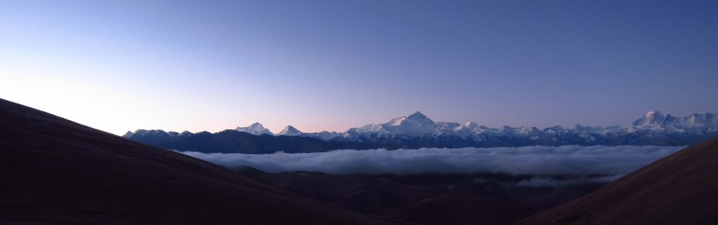 Sunrise over the Himalayas