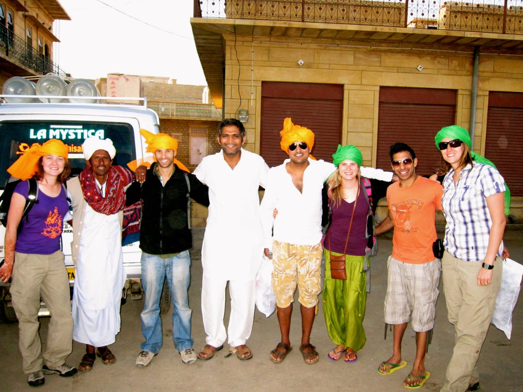 Team Jaisalmer about to head out in the desert