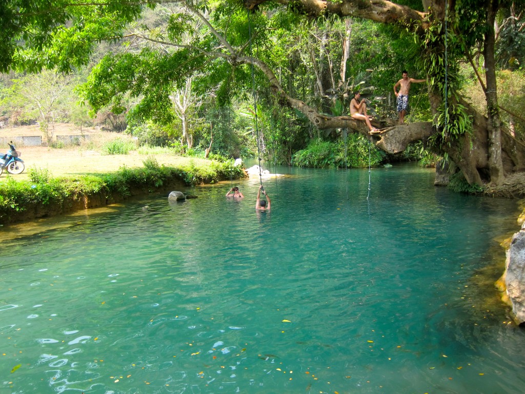 The Blue Lagoon in Vang Vieng