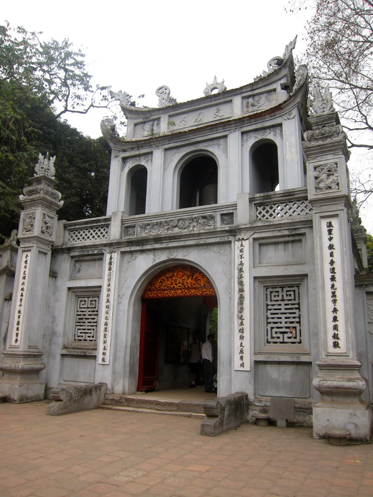 Temple of Literature - Backpacking in Hanoi, Vietnam 