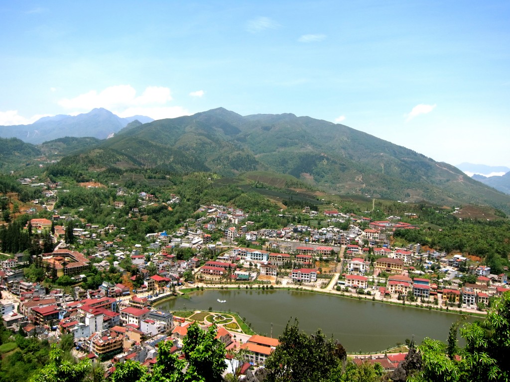 Overlook of Sapa, Vietnam