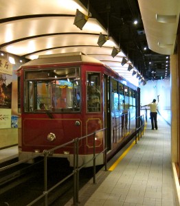 Electric Tram for the The Peak in Hong Kong