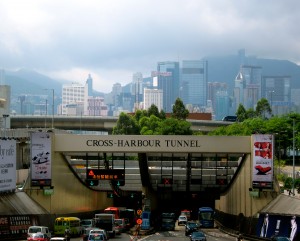 Cross Harbour Tunnel in Hong Kong