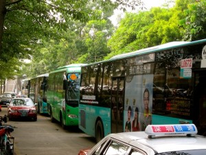 Leaving from Yinhu Bus Station in Shenzhen