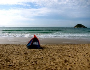 XiChong Beach at Nanao Island - Camping in a tent