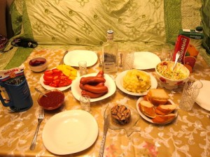 Dinner in Irkutsk, Russia