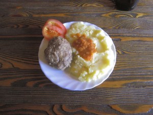 A Russian dish on Olkhon Island - Lake Baikal